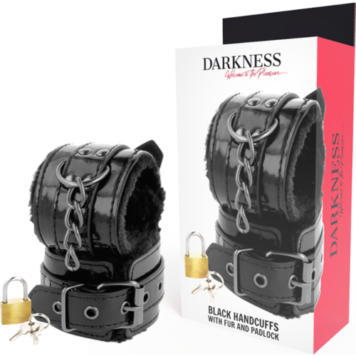 Esposas Darkness Ajustáveis com Cadeado para Pulsos e Tornozelos