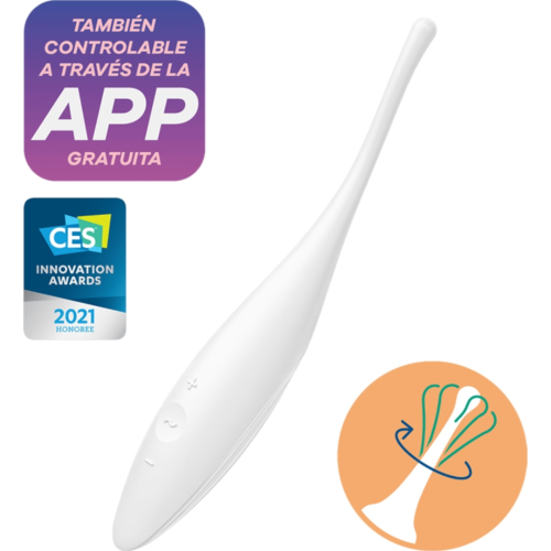 Estimulador Satisfyer Twirling Joy com Controle por Aplicação