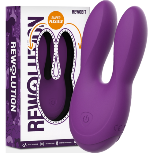 Vibrador Lay-on Rewolution Rewobit com Duas Pontas Flexíveis