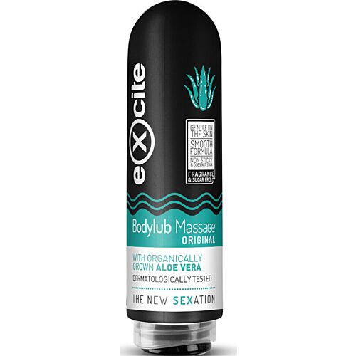 Lubricante EXCITE Bodylub Aloe Vera 200 ML com ação emoliente