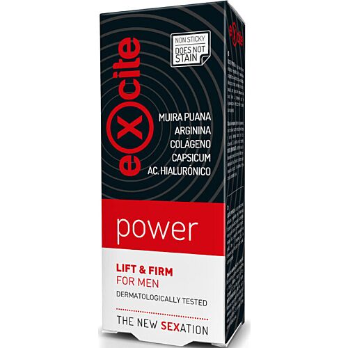 Power Gel Aumento Ereção Excite 20 ml com efeito vasodilatador