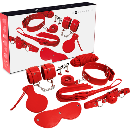 Set Bondage EXPERIENCE - BDSM Fetish Kit Série Red