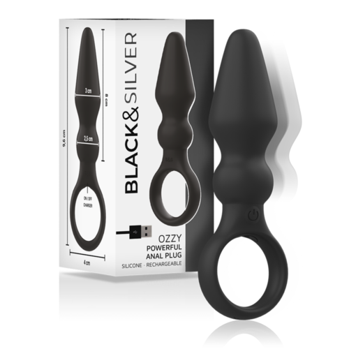 Plug Anal BLACK&SILVER Ozzy com Tacto Suave