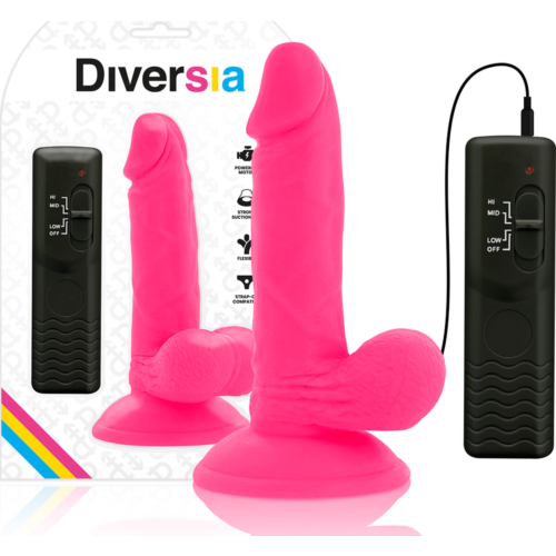Dildo Realístico Diversia 17 cm com Vibração