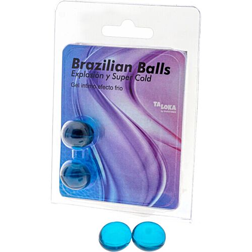 Gel Excitante Taloka Efeito Frio - 2 Bolas Brasileiras