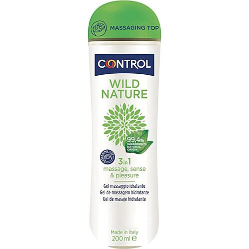 Gel de Massagem Control Wild Nature 3 em 1 para Aumentar o Prazer