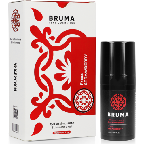 Gel Estimulante BRUMA Sabor Morango 15 ml | Intensifica o Prazer