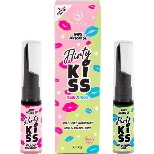 Géis para Beijos SECRETPLAY Flirty Kiss com Efeito Calor e Frescor