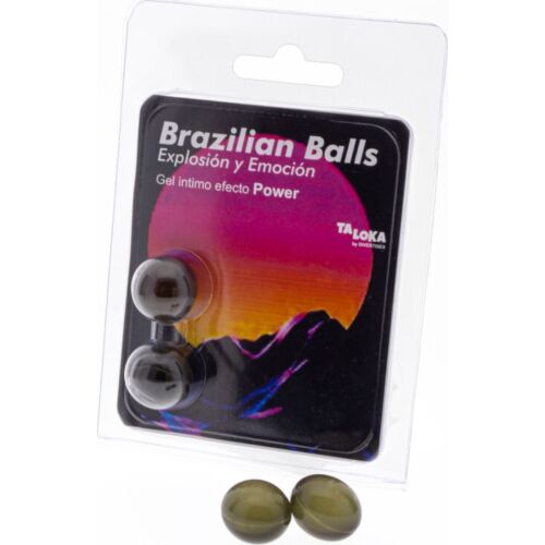 Bolas Brasileiras Taloka com Gel Excitante Efeito Power