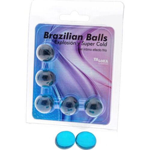 Gel Excitante Taloka - 5 Bolas Brasileiras Efeito Frio