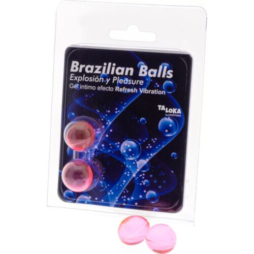 Bolas Brasileiras Taloka com Gel Excitante e Efeito Vibration