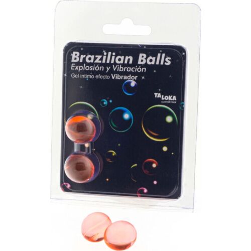 Bolas Brasileiras Taloka com Gel Excitante Efeito Vibração