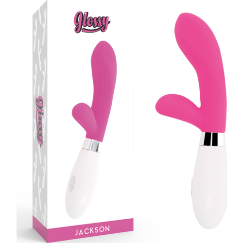 Massageador GLOSSY Jackson Rabbit com 10 modos de vibração