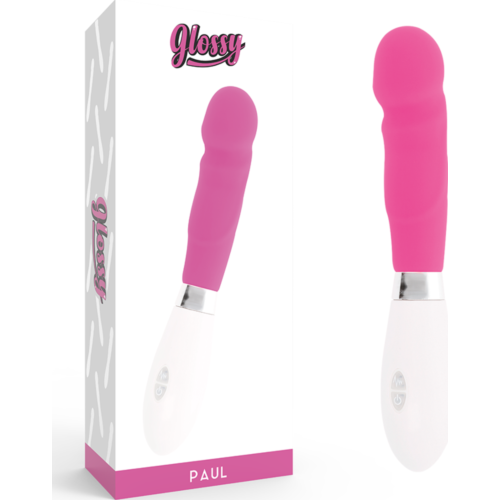 Vibrador GLOSSY Paul com ponta grossa e 10 modos