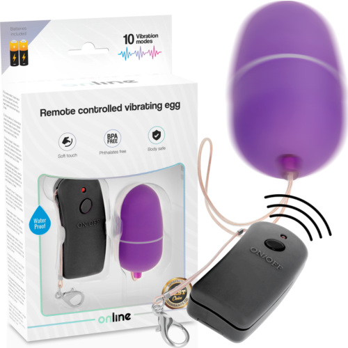 Ovo Vibrador ONLINE com Controle Remoto e 10 Modos