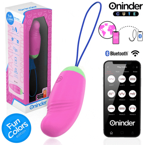 Ovo Vibrador ONINDER CUTE com movimento em ondas e app.