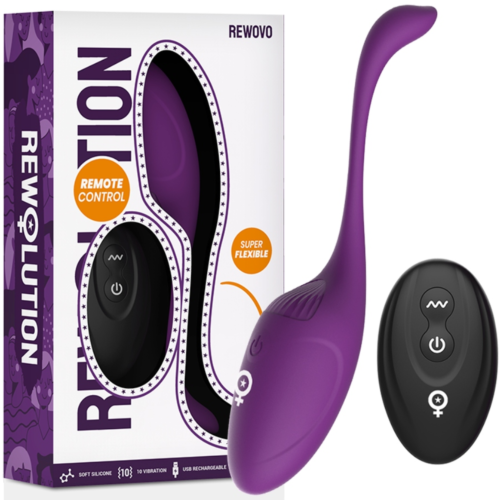 Vibrador REWOLUTION REWOVO com Controle Remoto e 10 Modos