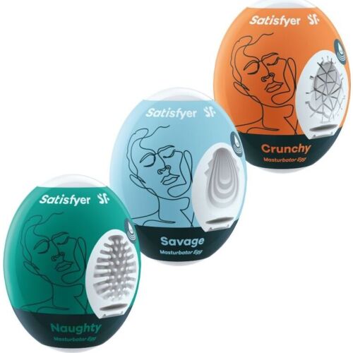 Ovos Masturbadores Satisfyer Eggcited: Naughty, Savage & Crunchy