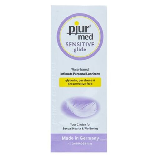 Lubrificante PJUR Med Sensitive Glide 2 ml | Sem glicerina