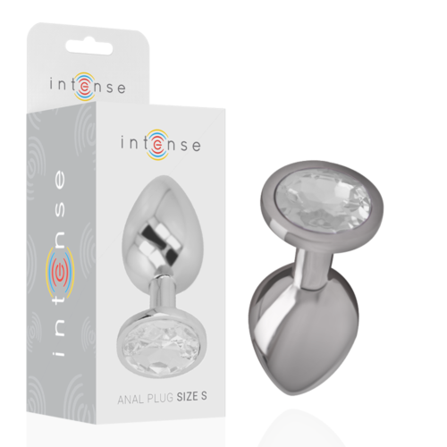 Plug Anal INTENSE com Cristal Prateado