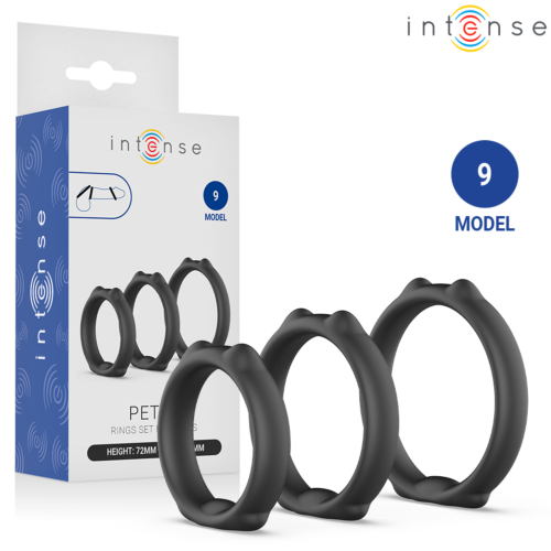Anéis INTENSE FOR HIM Modelo 9 com 3 tamanhos