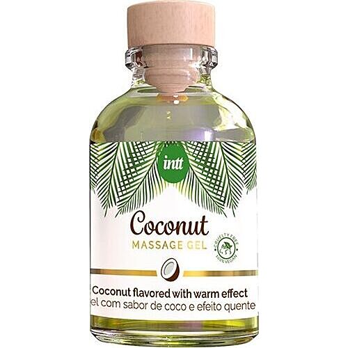 Gel de Massagem INTT Vegan Line com Sabor a Coco e Efeito Calor