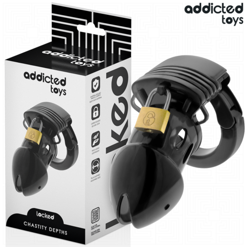 Jaula de Castidade ADDICTED TOYS LOCKED 7,5 CM com ajuste ajustável
