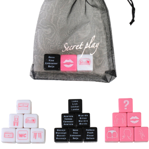 Jogo 3 Dados SECRETPLAY — Ações, Zonas e Lugares