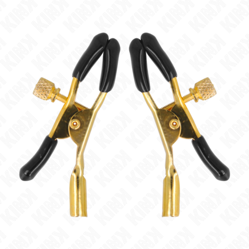 Pinças de Mamilos KINK - GOLD NIPPLE CLAMPS 6 CM