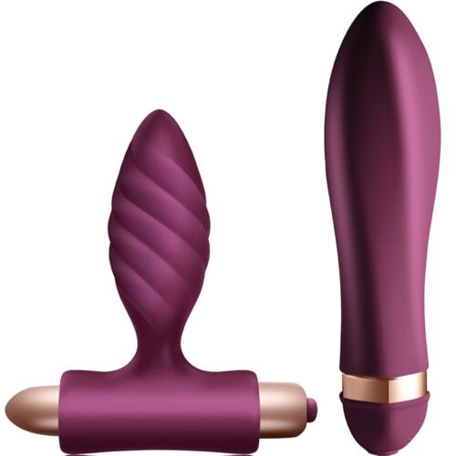 Kit Climaximum Desire Vibrador e Plug Anal com 10 Velocidades
