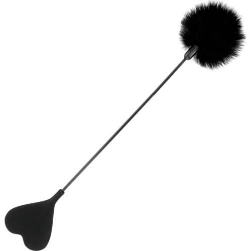 Látigo Darkness Sensations 40 cm com pluma estimuladora