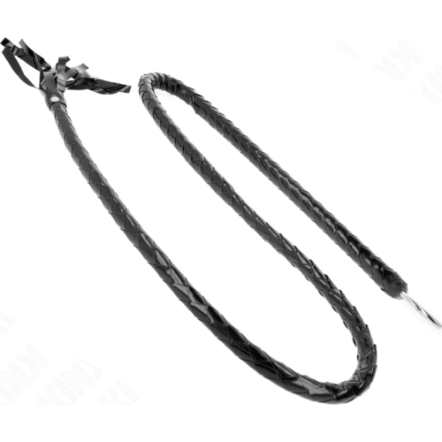 Látigo KINK PVC Brilhante 138 cm para jogos BDSM