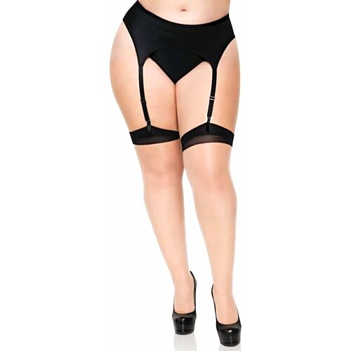 Medias Leg Avenue com Costura Traseira e Salto Cubano