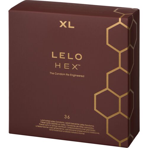 Preservativos LELO HEX Respect XL 36 Pack - Conforto Superior