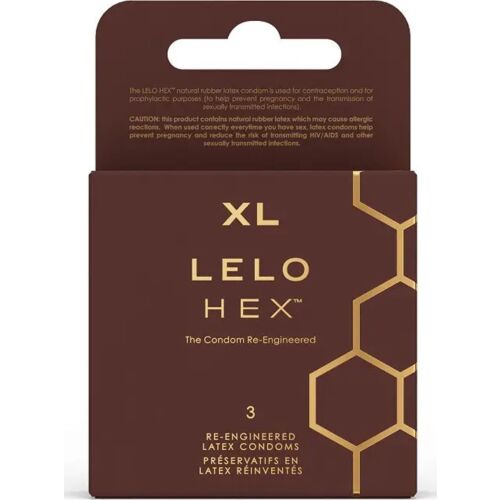 Condomes LELO HEX Respect XL - Tamanho Grande e Conforto
