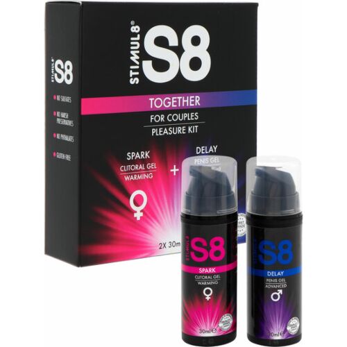 Kit de Massagem STIMUL8 S8 Together 2 x 30 ml para Casais