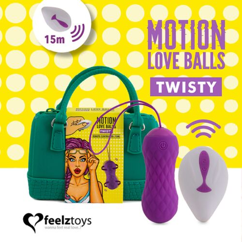 Bolas de amor Motion Feelztoys - Bolas de amor controladas remotamente com movimento giratório