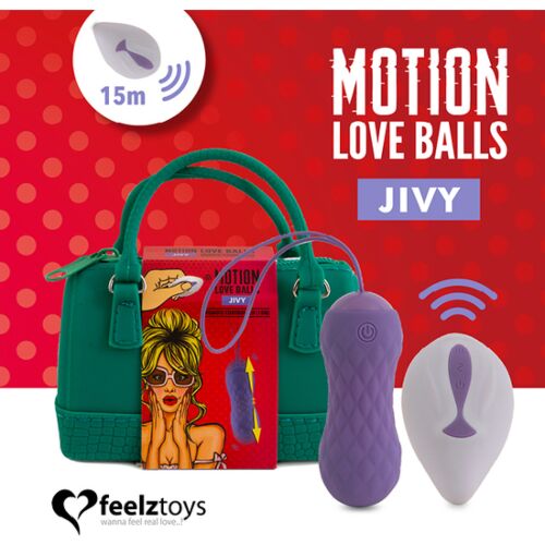 Bolas de Amor com Movimento Controlado por Controle Remoto | Feelztoys Jivy | Produto erótico