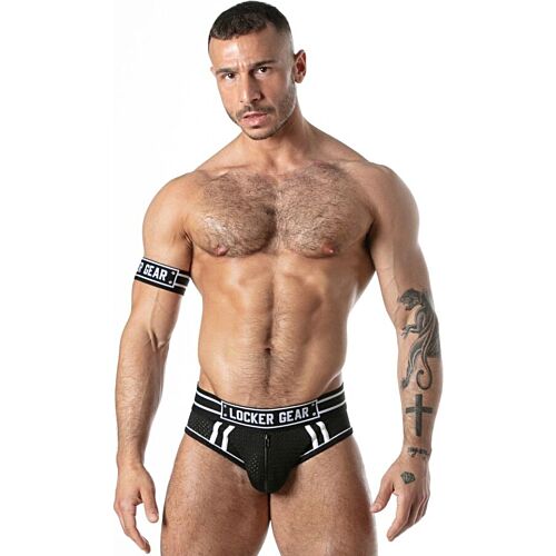 Cueca suspensória LOCKER GEAR SPORT MESH JOCK BRIEF preta S