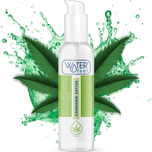 Lubrificante Waterfeel Cannabis 150 ML com aroma intenso.