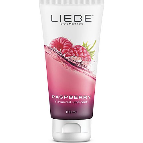 Lubrificante sabor framboesa Liebe 100 ml, base água