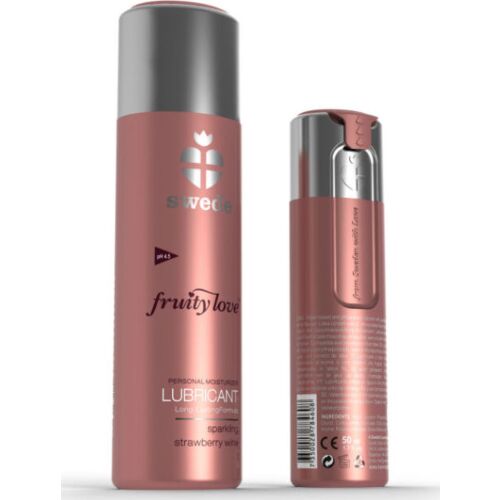 Lubricante SWEDE Fruity Love Fresas com Champagne 50 ml