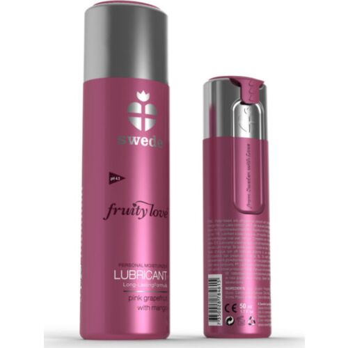 Lubrificante Swede Fruity Love 100ml com sabor a pomelo rosa e manga
