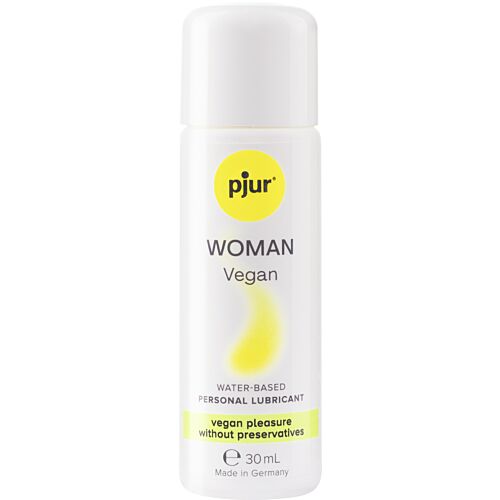 Lubrificante Água PJUR WOMAN VEGAN 30 ML com ingredientes veganos