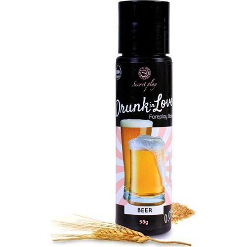 Lubrificante Secretplay Drun In Love 60ml - Sabor a Cerveja