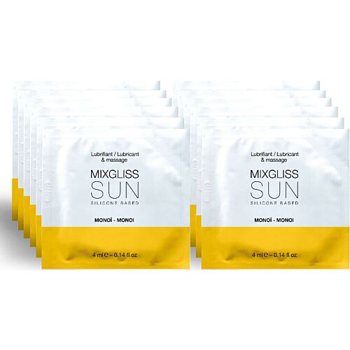 Lubrificante Mixgliss Base de Silicona Aroma Monoi 12 Monodosis