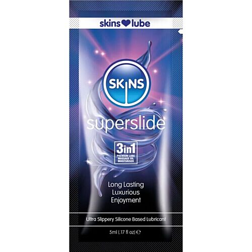 Lubrificante SKINS Superslide 5ml | Deslizamento suave e duradouro