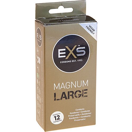 Preservativos Exs Magnum Large 12 unidades - Ajuste seguro