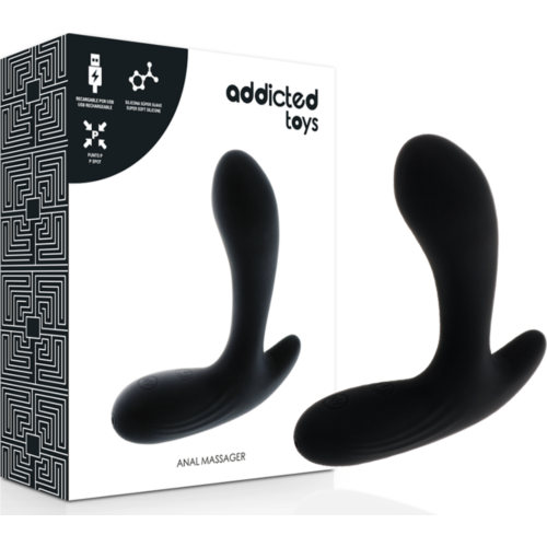 Massageador Anal ADDICTED TOYS Black com Vibrações Potentes