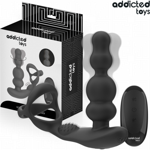 Massageador Prostático Addicted Toys com Controle Remoto
